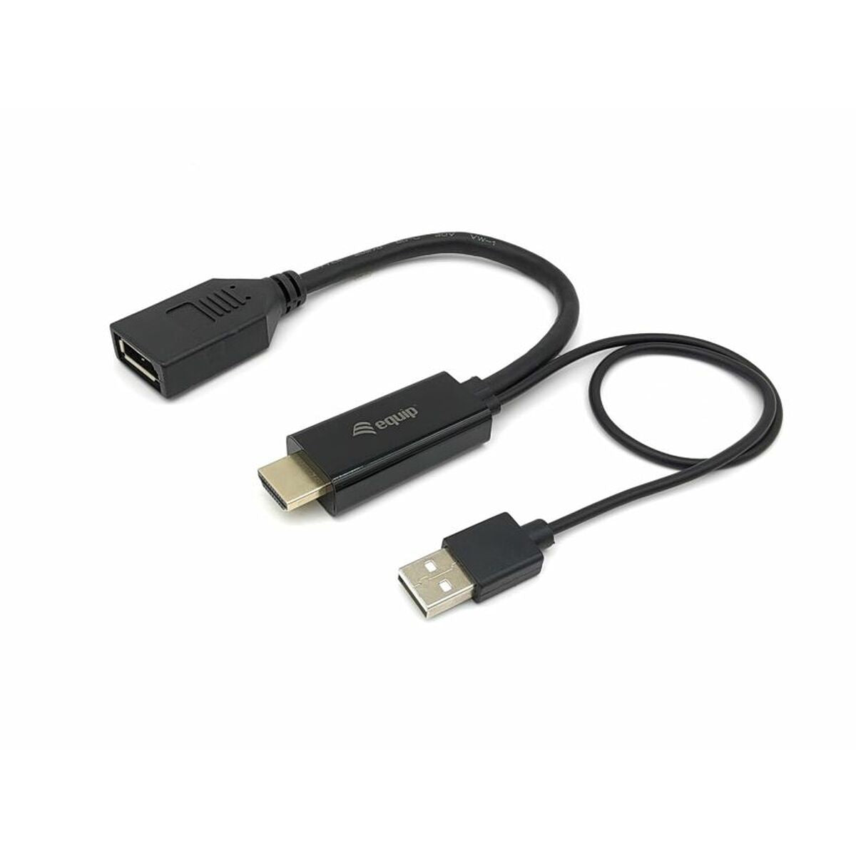 HDMI to DisplayPort adapter Equip 119039 Black 15 cm HDMI to DisplayPort adapter Equip 119039 Black 15 cm