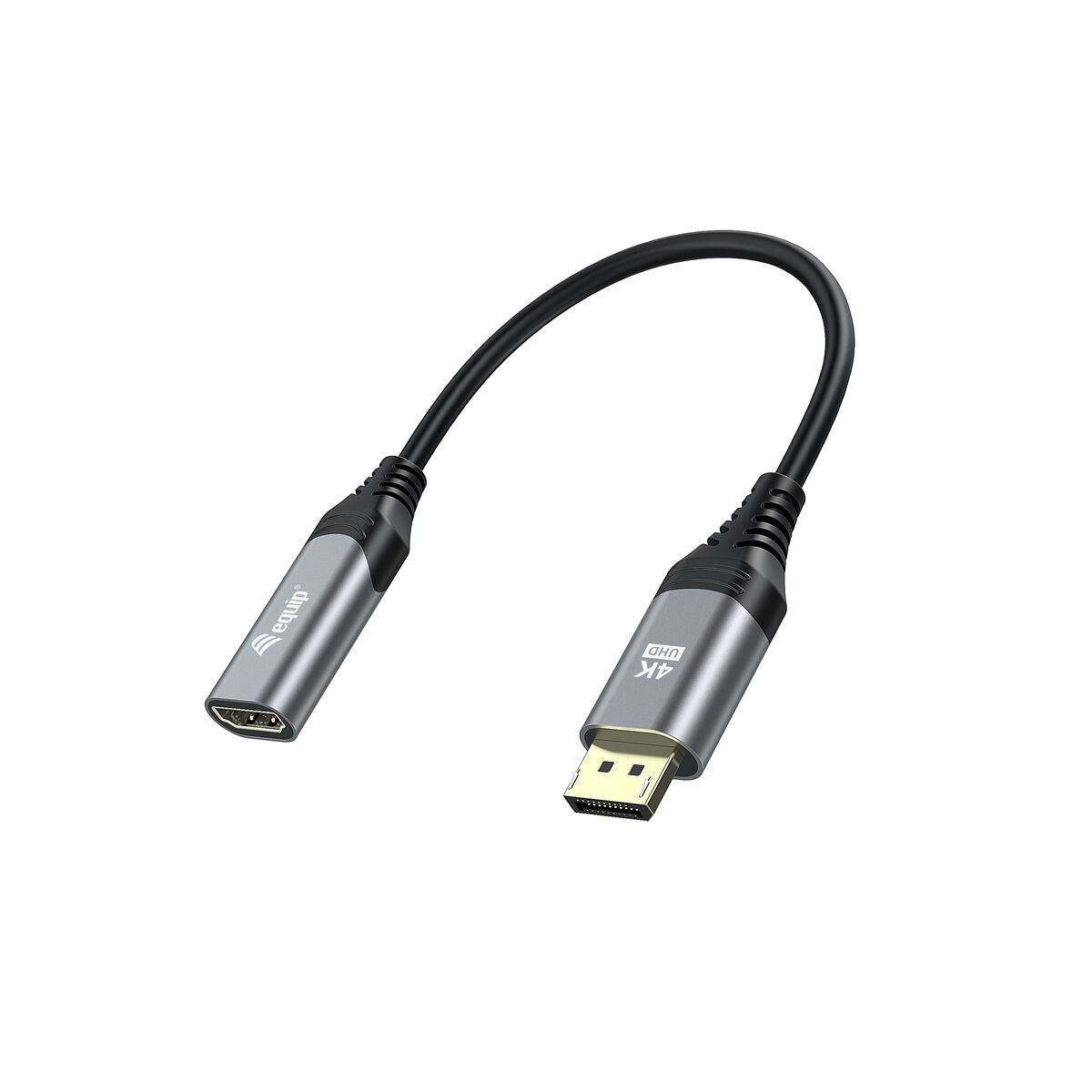 DisplayPort to HDMI Adapter Equip 133445 Black Golden 15 cm DisplayPort to HDMI Adapter Equip 133445 Black Golden 15 cm