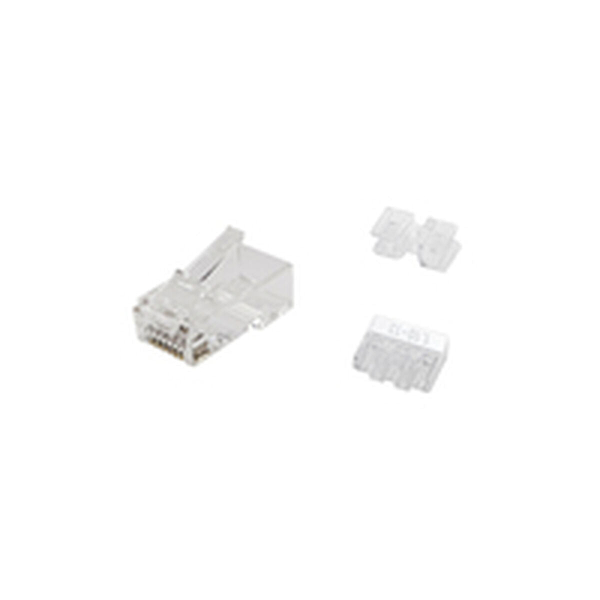 Category 6 UTP RJ45 Connector Equip 121146 Transparent 100 Units Category 6 UTP RJ45 Connector Equip 121146 Transparent 100 Units