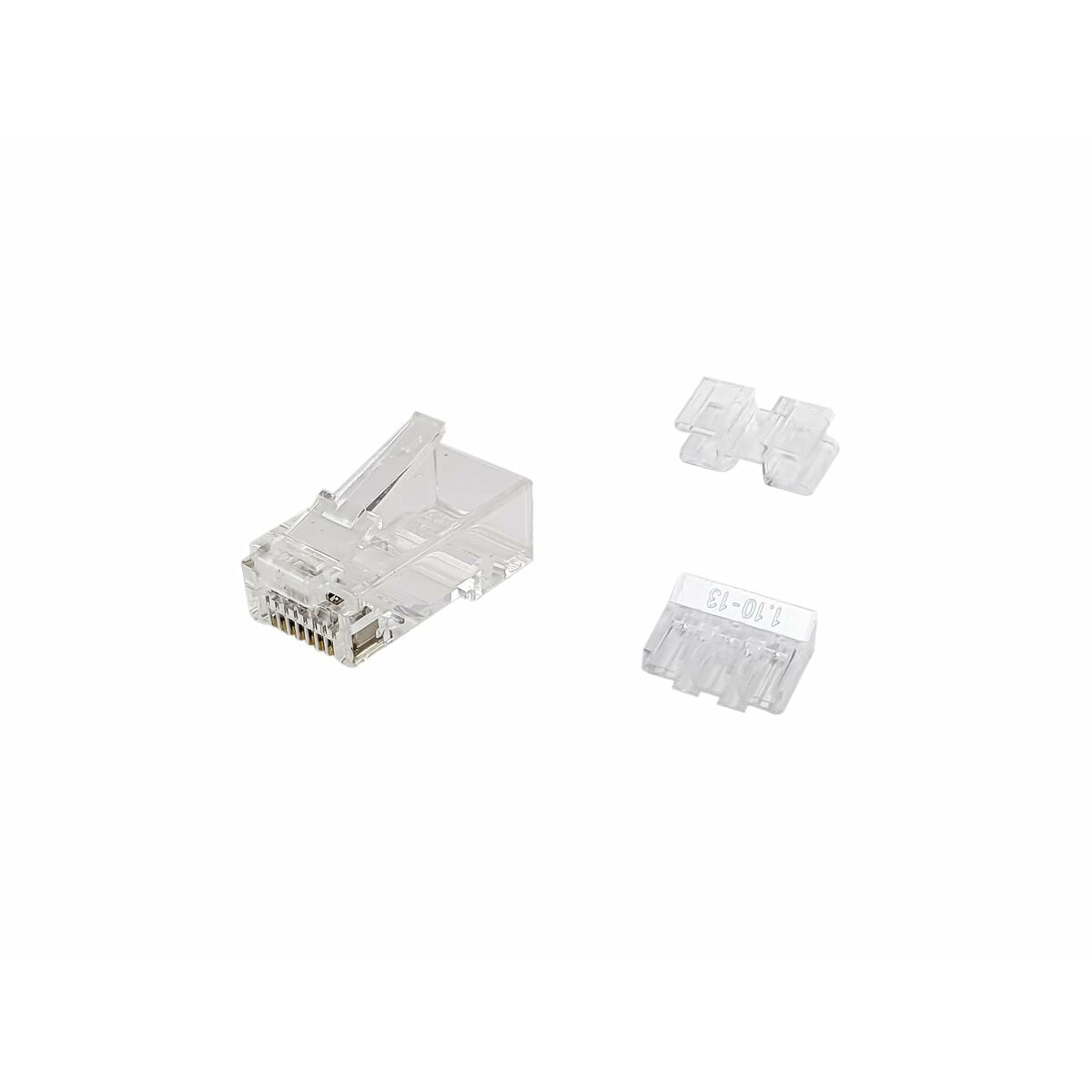 Category 6 UTP RJ45 Connector Equip 121146 Transparent 100 Units Category 6 UTP RJ45 Connector Equip 121146 Transparent 100 Units