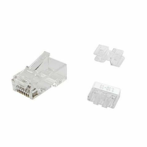Category 6 UTP RJ45 Connector Equip 121146 Transparent 100 Units Category 6 UTP RJ45 Connector Equip 121146 Transparent 100 Units