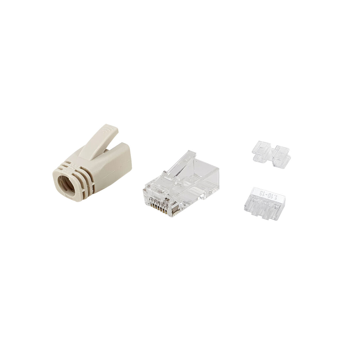 Category 6 UTP RJ45 Connector Equip 121176 Transparent 100 Units Category 6 UTP RJ45 Connector Equip 121176 Transparent 100 Units