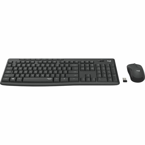 Keyboard and Wireless Mouse Logitech 920-009870 Wireless Black Grey Graphite Portuguese Keyboard and Wireless Mouse Logitech 920-009870 Wireless Black Grey Graphite Portuguese