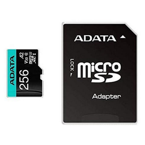 Micro SD Card Adata AUSDX256GUI3V30SA2 256 GB Micro SD Card Adata AUSDX256GUI3V30SA2 256 GB