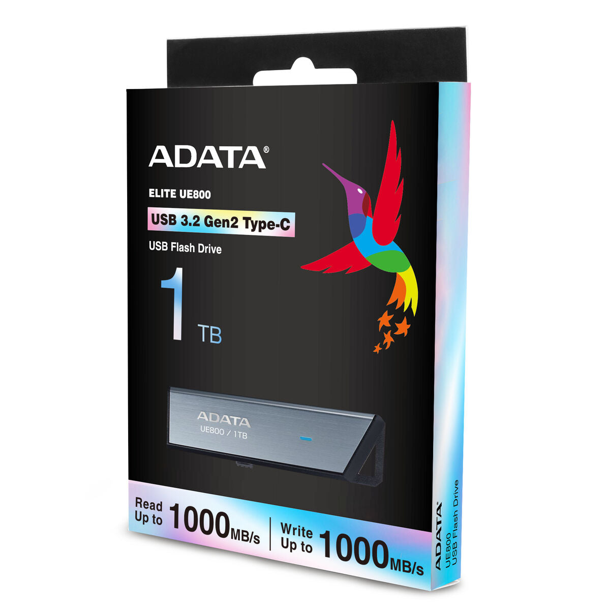 USB stick Adata AELI-UE800-1T-CSG 1 TB Black Silver USB stick Adata AELI-UE800-1T-CSG 1 TB Black Silver