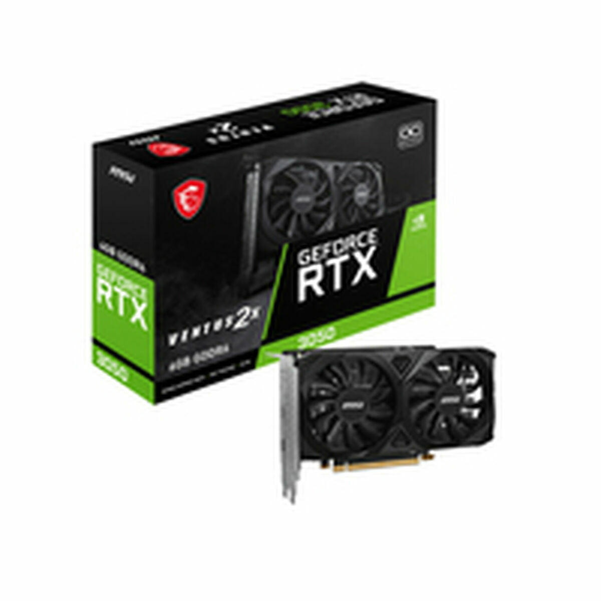 Graphics card MSI VENTUS 2X E Nvidia GeForce RTX 3050 6 GB GDDR6 Graphics card MSI VENTUS 2X E Nvidia GeForce RTX 3050 6 GB GDDR6