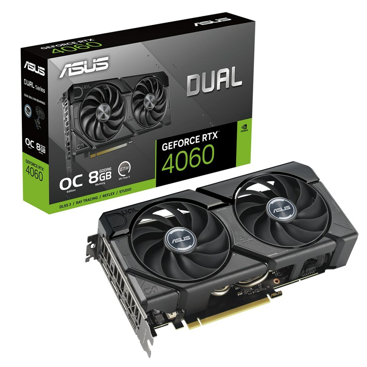 Graphics card Asus 90YV0JC7-M0NA00 Geforce RTX 4060 8 GB GDDR6 Graphics card Asus 90YV0JC7-M0NA00 Geforce RTX 4060 8 GB GDDR6