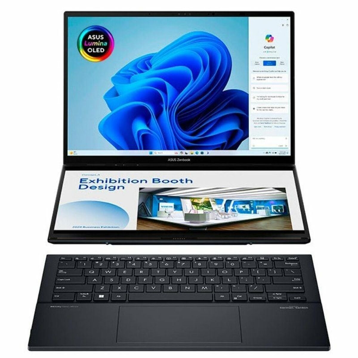 Laptop 2-in-1 Asus ZenBook Duo OLED UX8406CA-PZ152W 14" Spanish Qwerty 1 TB SSD Laptop 2-in-1 Asus ZenBook Duo OLED UX8406CA-PZ152W 14" Spanish Qwerty 1 TB SSD