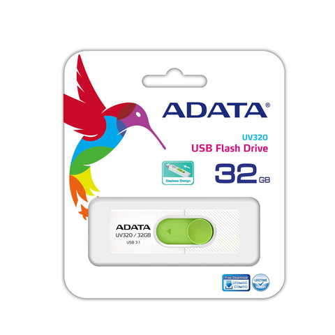 USB stick Adata UV320 32 GB White/Green USB stick Adata UV320 32 GB White/Green