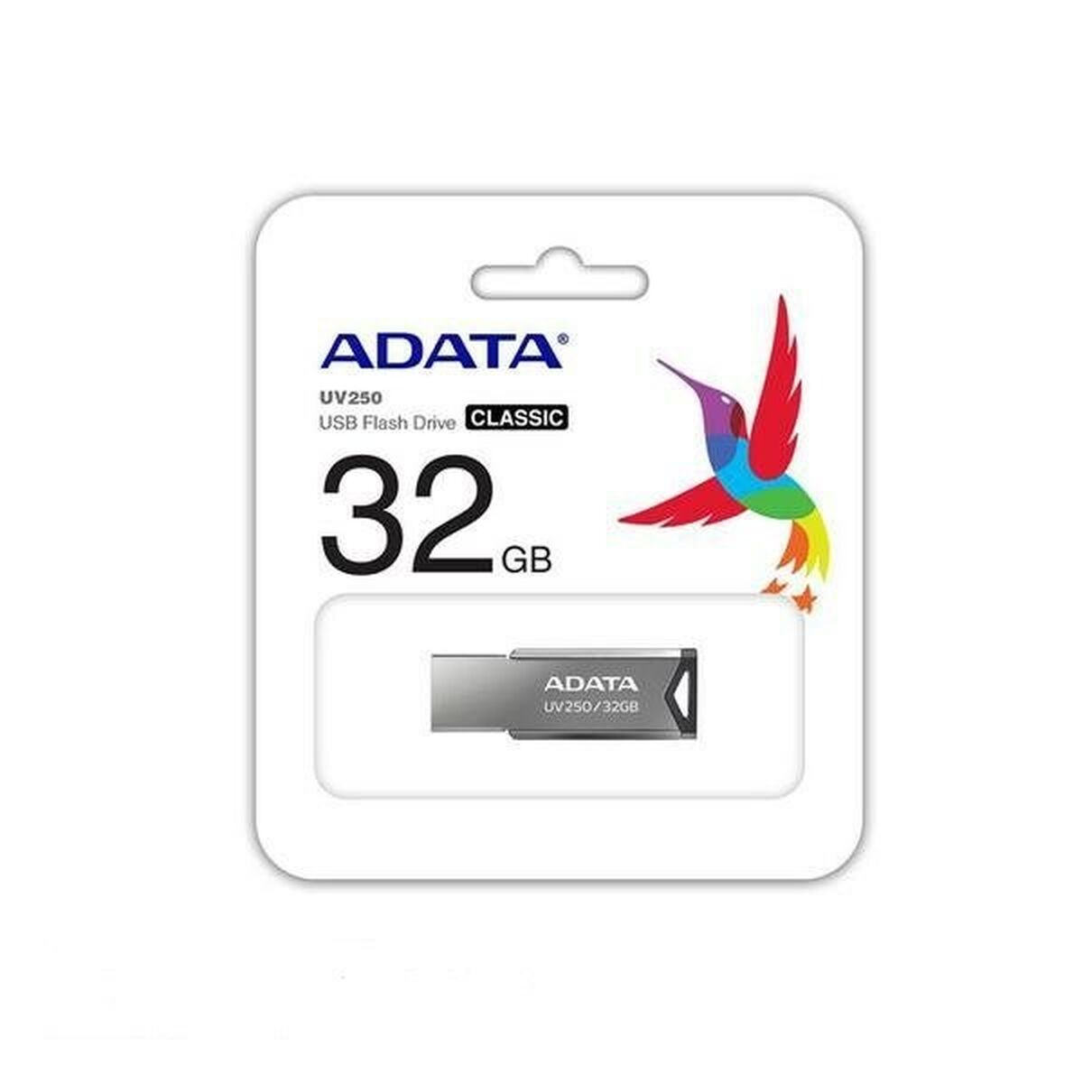 USB stick Adata UV250 Silver 32 GB USB stick Adata UV250 Silver 32 GB