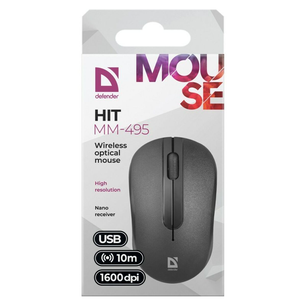 Optical mouse Defender HIT MM-495 Black Optical mouse Defender HIT MM-495 Black
