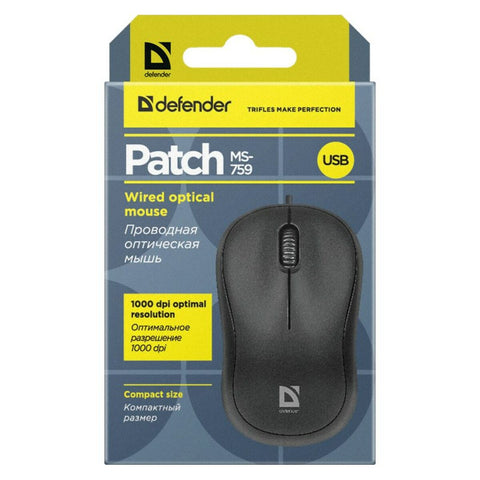 Mouse Defender PATCH MS-759 Black Mouse Defender PATCH MS-759 Black