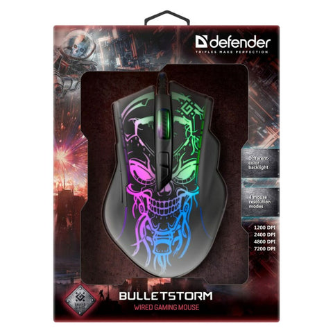 Optical mouse Defender BULLETSTORM GM-928 Black Optical mouse Defender BULLETSTORM GM-928 Black