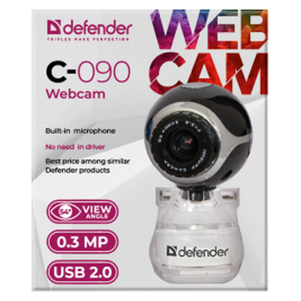 Webcam Defender C-090 Full HD (1) Webcam Defender C-090 Full HD (1)