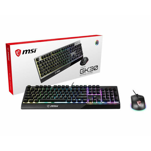 Keyboard and Mouse MSI Vigor GK30 Spanish Qwerty Keyboard and Mouse MSI Vigor GK30 Spanish Qwerty