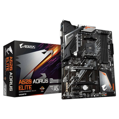 Motherboard Gigabyte A520 AORUS ELITE AMD A520 AMD AM4 Motherboard Gigabyte A520 AORUS ELITE AMD A520 AMD AM4