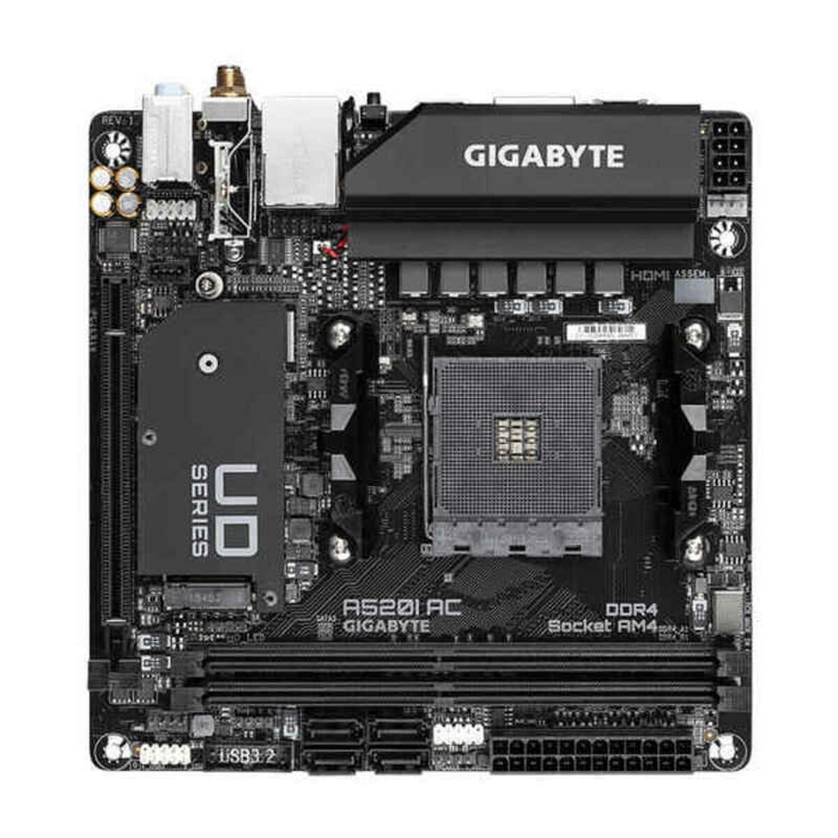 Motherboard Gigabyte A520I AC   AM4     AMD A520 AMD AMD AM4 Motherboard Gigabyte A520I AC   AM4     AMD A520 AMD AMD AM4