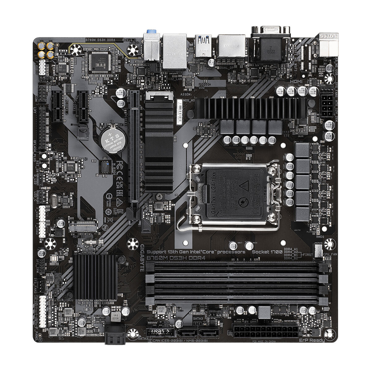 Motherboard Gigabyte B760M DS3H DDR4 LGA 1700 Motherboard Gigabyte B760M DS3H DDR4 LGA 1700