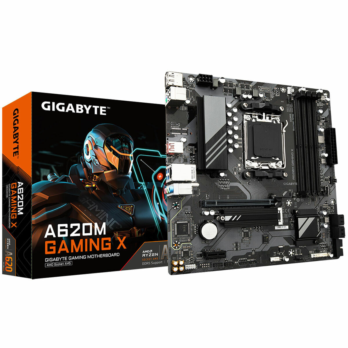 Motherboard Gigabyte A620M GAMING X AMD AM5 AMD A620 Motherboard Gigabyte A620M GAMING X AMD AM5 AMD A620