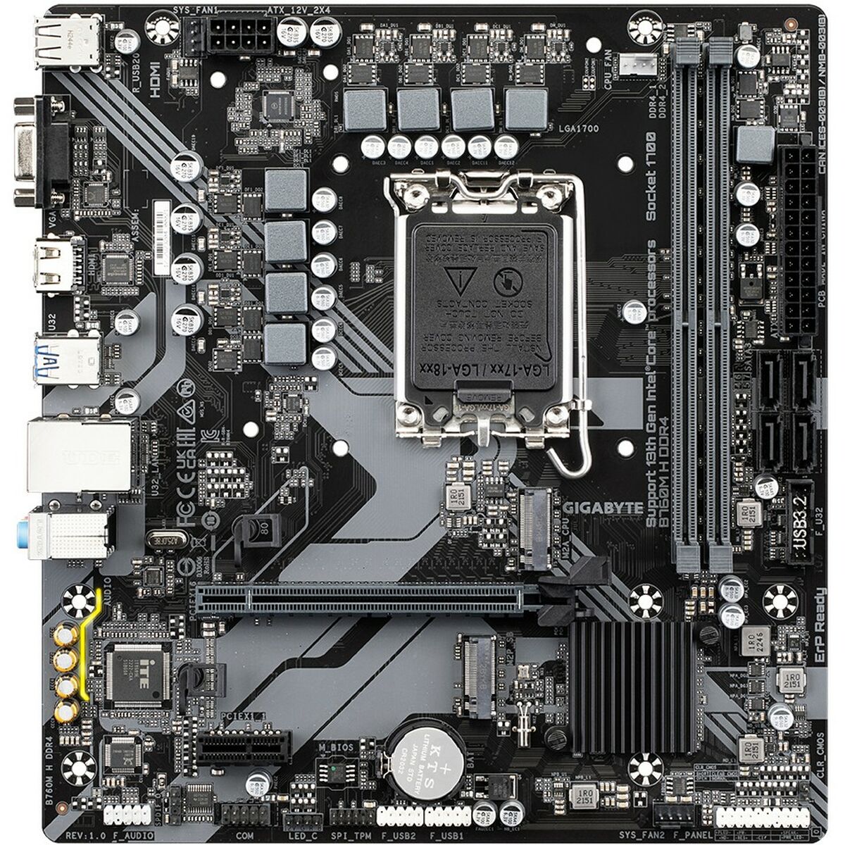 Motherboard Gigabyte 9MB76MH4-00-10 INTEL B760 EXPRESS LGA 1700 Motherboard Gigabyte 9MB76MH4-00-10 INTEL B760 EXPRESS LGA 1700