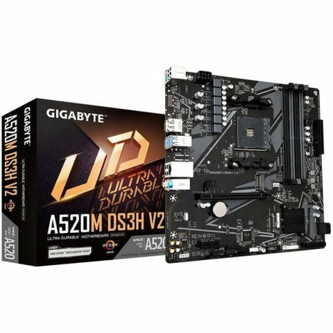 Motherboard Gigabyte A520M DS3H V2 AMD AM4 Motherboard Gigabyte A520M DS3H V2 AMD AM4