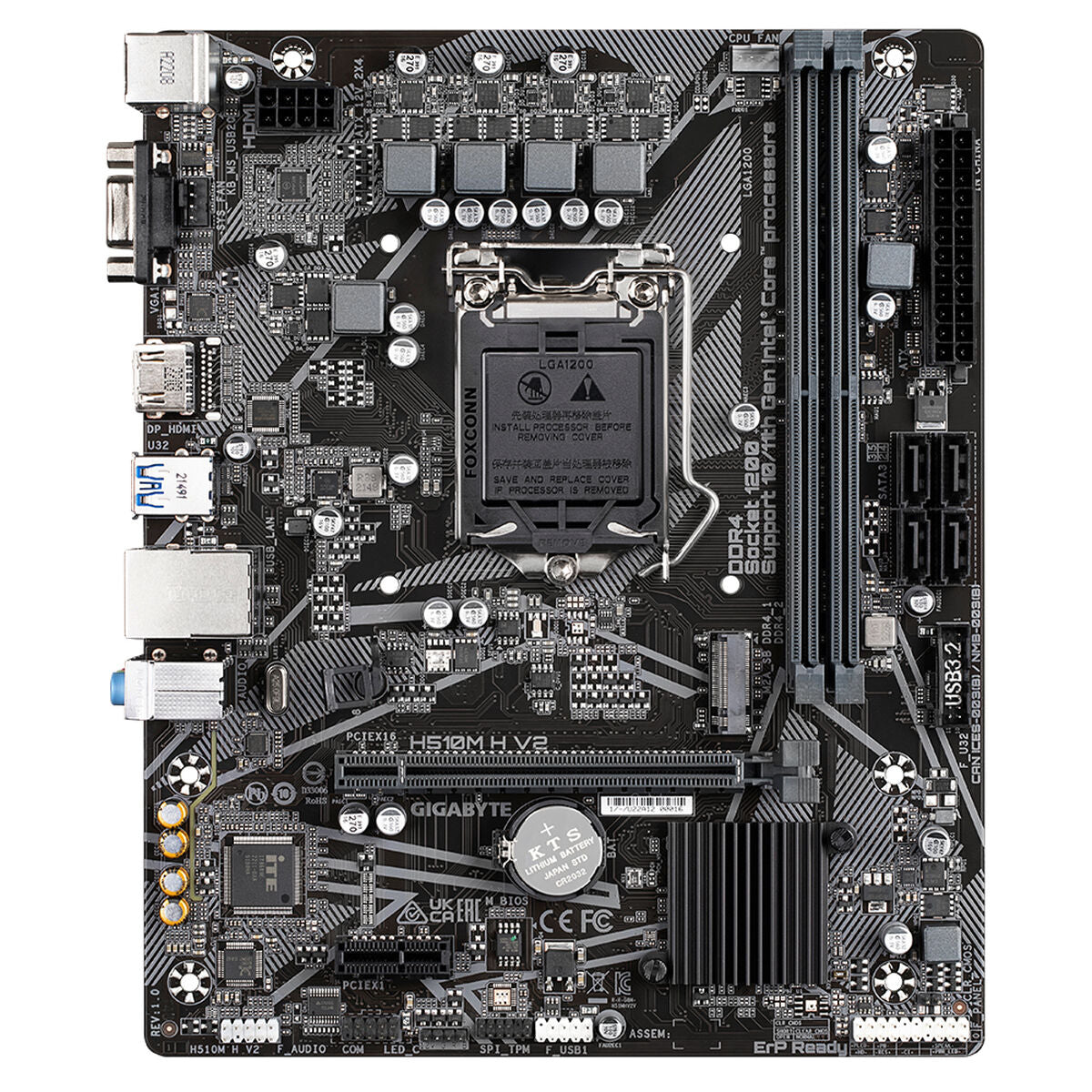 Motherboard Gigabyte H510M H V2 Intel Intel H510 LGA1200 LGA 1200 Motherboard Gigabyte H510M H V2 Intel Intel H510 LGA1200 LGA 1200