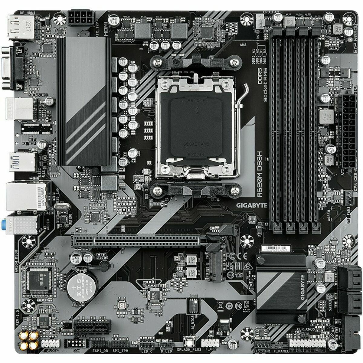 Motherboard Gigabyte A620M DS3H AMD AM5 AMD Motherboard Gigabyte A620M DS3H AMD AM5 AMD