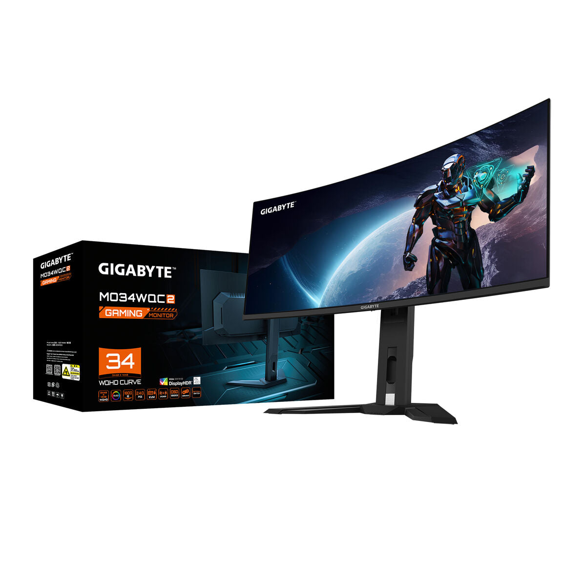 Monitor Gigabyte MO34WQC2 Wide Quad HD 34" Monitor Gigabyte MO34WQC2 Wide Quad HD 34"