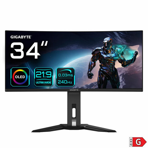Monitor Gigabyte MO34WQC2 Wide Quad HD 34" Monitor Gigabyte MO34WQC2 Wide Quad HD 34"