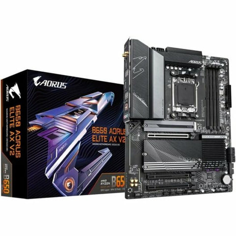 Motherboard Gigabyte B650 AORUS ELITE AX V2 Intel Wi-Fi 6 AMD B650 AMD AM5 Motherboard Gigabyte B650 AORUS ELITE AX V2 Intel Wi-Fi 6 AMD B650 AMD AM5