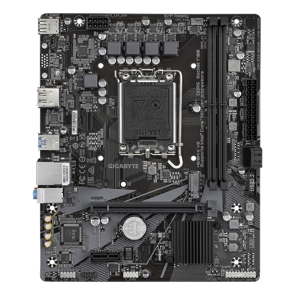 Motherboard Gigabyte H610M K V2 INTEL H610 LGA 1700 Motherboard Gigabyte H610M K V2 INTEL H610 LGA 1700