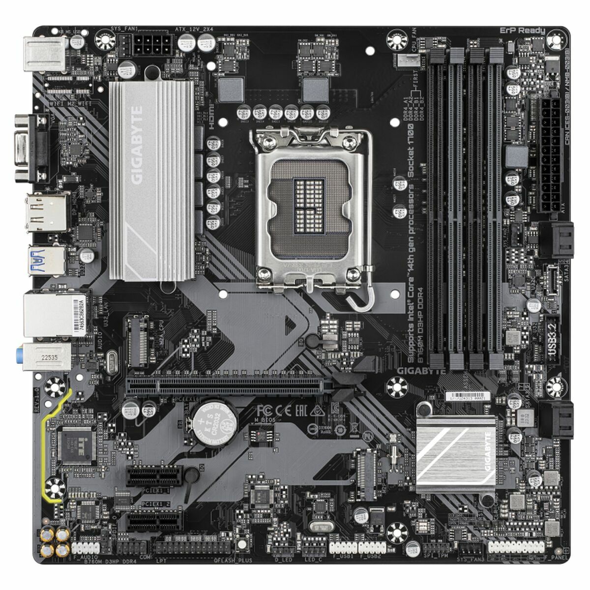 Motherboard Gigabyte B760M D3HP DDR4 1.0 INTEL B760 EXPRESS LGA 1700 Motherboard Gigabyte B760M D3HP DDR4 1.0 INTEL B760 EXPRESS LGA 1700