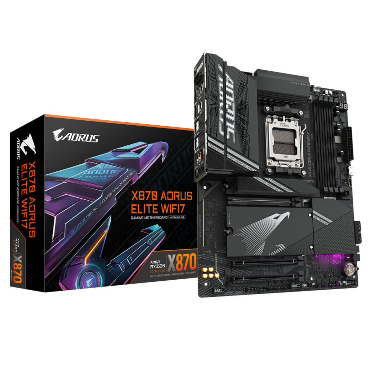 Motherboard Gigabyte X870 AORUS ELITE WIFI7 AMD AM5 AMD X870 Motherboard Gigabyte X870 AORUS ELITE WIFI7 AMD AM5 AMD X870