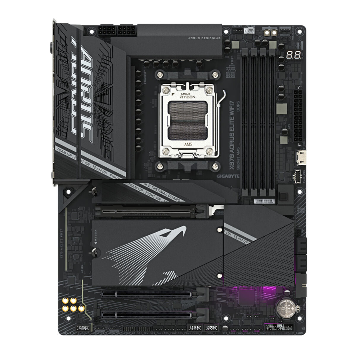 Motherboard Gigabyte X870 AORUS ELITE WIFI7 AMD AM5 AMD X870 Motherboard Gigabyte X870 AORUS ELITE WIFI7 AMD AM5 AMD X870