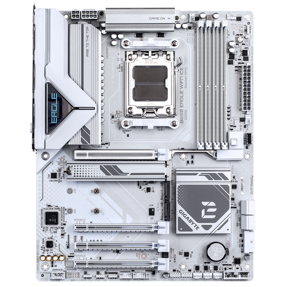 Motherboard Gigabyte B850 EAGLE WF7 ICE Intel Wi-Fi 6 AMD AM5 AMD B850 Motherboard Gigabyte B850 EAGLE WF7 ICE Intel Wi-Fi 6 AMD AM5 AMD B850