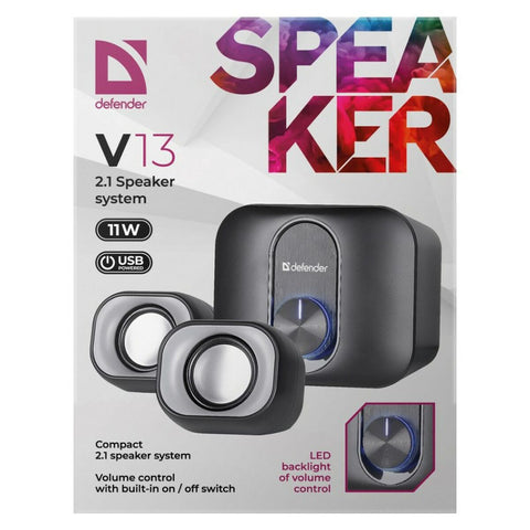 PC Speakers Defender 65213 Black 6 W 11 W PC Speakers Defender 65213 Black 6 W 11 W