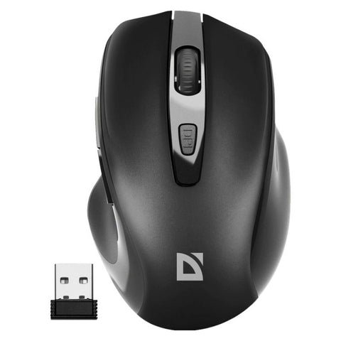 Optical Wireless Mouse Defender DEFENDER PRIME MB-053 RF SILENT Black Optical Wireless Mouse Defender DEFENDER PRIME MB-053 RF SILENT Black