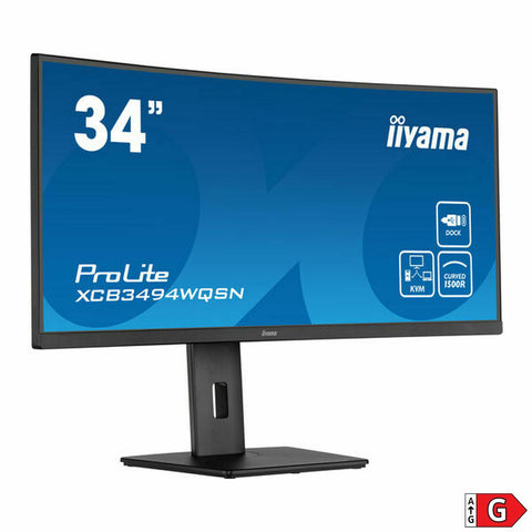 Monitor Iiyama XCB3494WQSN-B5 LED VA Flicker free 50-60  Hz Monitor Iiyama XCB3494WQSN-B5 LED VA Flicker free 50-60  Hz