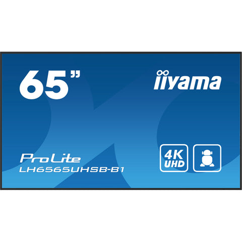 Monitor Videowall Iiyama ProLite LH6565UHSB-B1 65" 4K Ultra HD 50 - 60 Hz 60 Hz Monitor Videowall Iiyama ProLite LH6565UHSB-B1 65" 4K Ultra HD 50 - 60 Hz 60 Hz