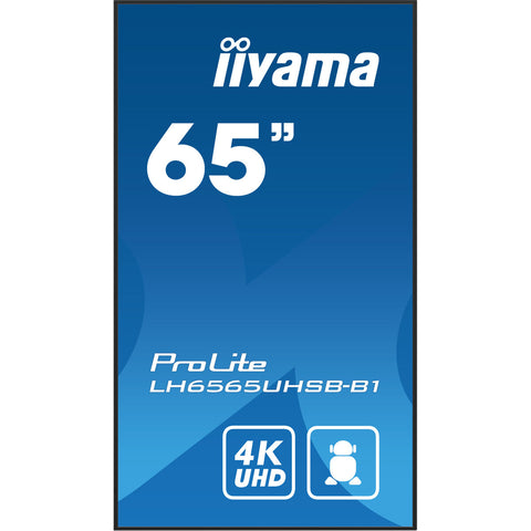 Monitor Videowall Iiyama ProLite LH6565UHSB-B1 65" 4K Ultra HD 50 - 60 Hz 60 Hz Monitor Videowall Iiyama ProLite LH6565UHSB-B1 65" 4K Ultra HD 50 - 60 Hz 60 Hz