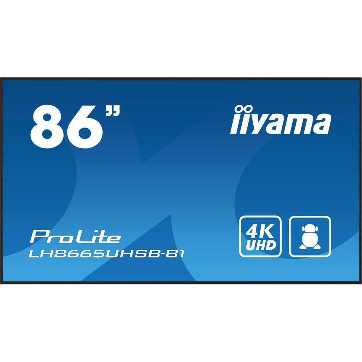 Monitor Videowall Iiyama ProLite LH8665UHSB-B1 86" 4K Ultra HD 50 - 60 Hz 60 Hz Monitor Videowall Iiyama ProLite LH8665UHSB-B1 86" 4K Ultra HD 50 - 60 Hz 60 Hz