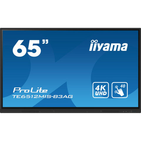 Monitor Iiyama TE6512MIS-B3AG 65" 4K Ultra HD Monitor Iiyama TE6512MIS-B3AG 65" 4K Ultra HD