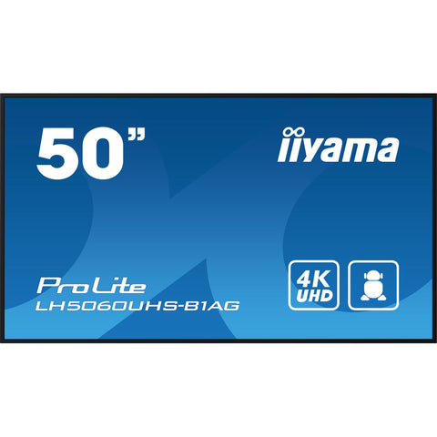 Videowall Monitor Iiyama LH5060UHS-B1AG 4K Ultra HD 50" Videowall Monitor Iiyama LH5060UHS-B1AG 4K Ultra HD 50"