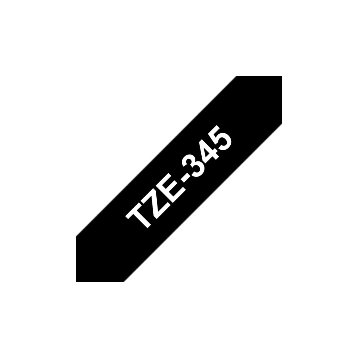 Laminated Tape for Labelling Machines Brother TZE345 White/Black 18mm Laminated Tape for Labelling Machines Brother TZE345 White/Black 18mm