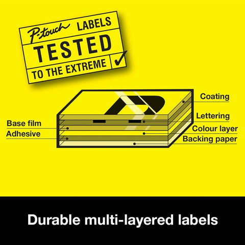 Laminated Tape for Labelling Machines Brother TZE421 Black/Red 9 mm Laminated Tape for Labelling Machines Brother TZE421 Black/Red 9 mm