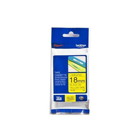 Laminated Tape for Labelling Machines Brother TZE641 Yellow Black Black/Yellow 18mm Laminated Tape for Labelling Machines Brother TZE641 Yellow Black Black/Yellow 18mm