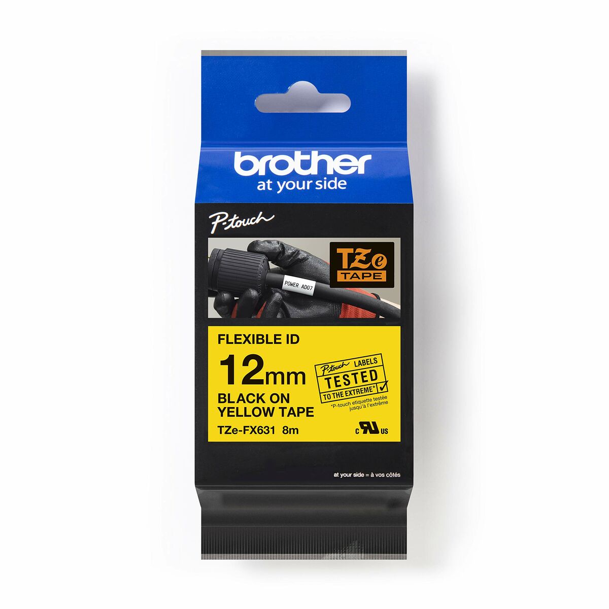 Laminated Tape for Labelling Machines Brother TZEFX631 Yellow 12 mm Laminated Tape for Labelling Machines Brother TZEFX631 Yellow 12 mm
