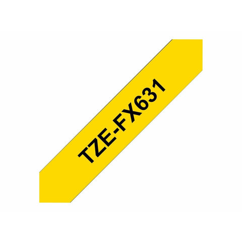 Laminated Tape for Labelling Machines Brother TZEFX631 Yellow 12 mm Laminated Tape for Labelling Machines Brother TZEFX631 Yellow 12 mm