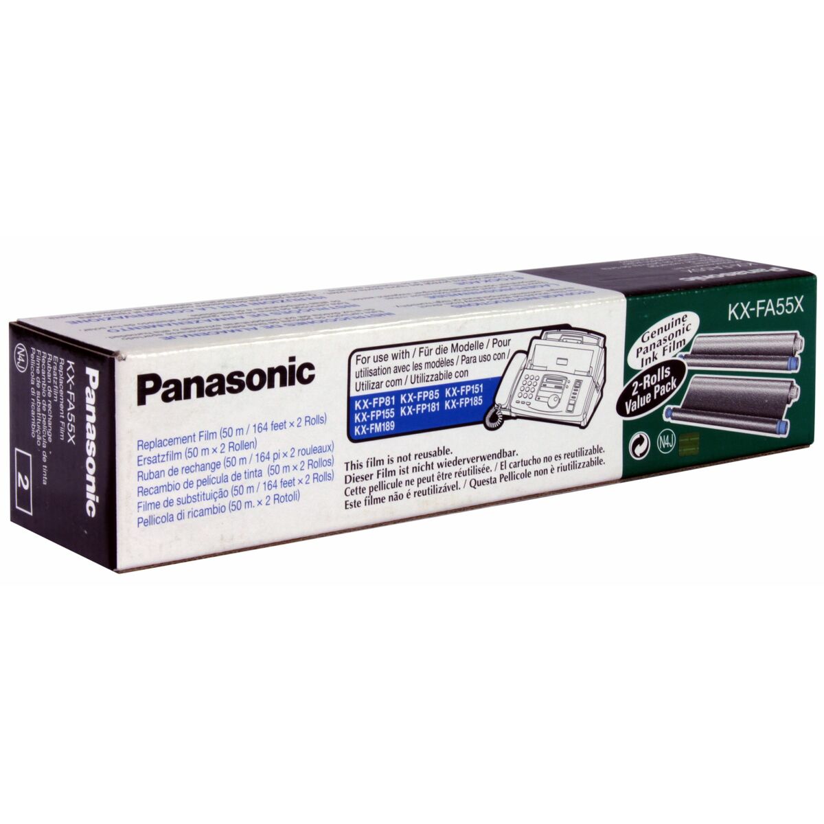 Thermal transfer ribbon Panasonic KX-FA55X 2 Pieces Thermal transfer ribbon Panasonic KX-FA55X 2 Pieces