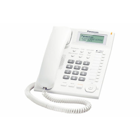 Landline Telephone Panasonic KX-TS880EXW LCD White Landline Telephone Panasonic KX-TS880EXW LCD White
